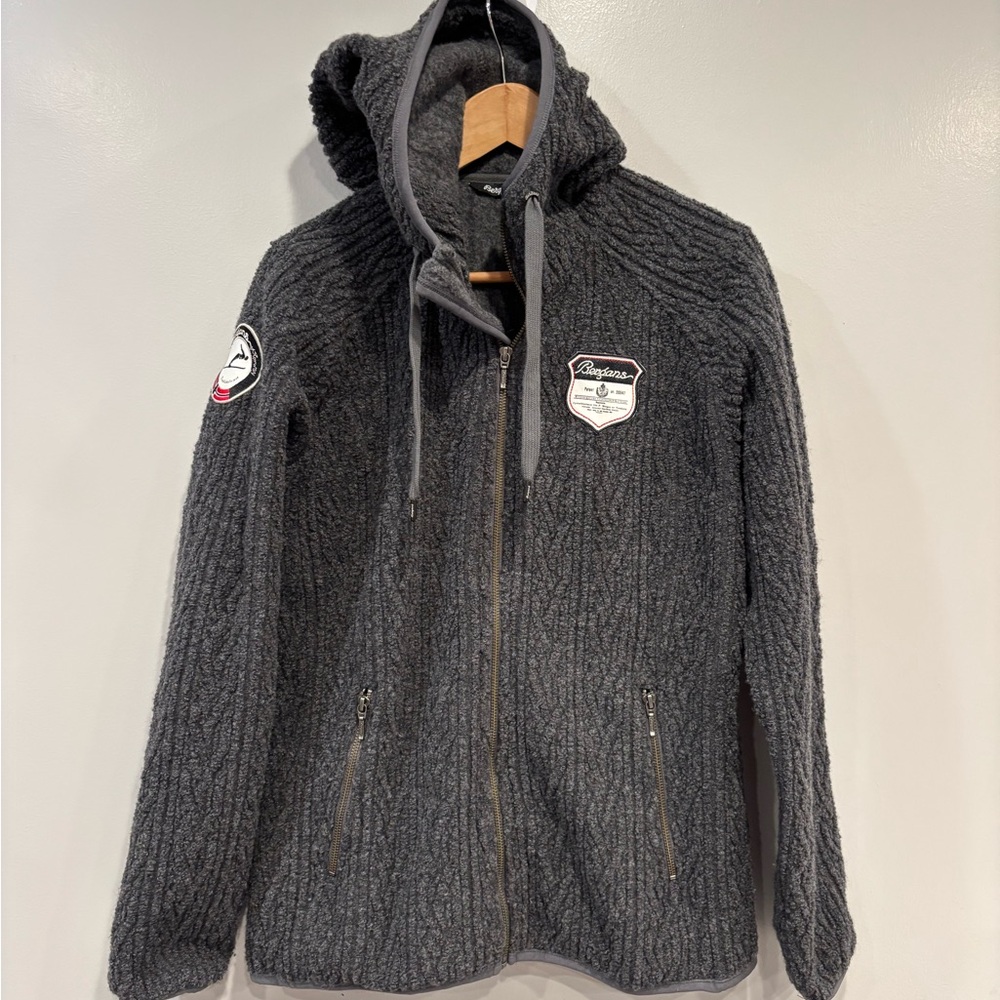 Bergans of Norway Women's Hooded Full zipper Jacket - Charcoal Gray